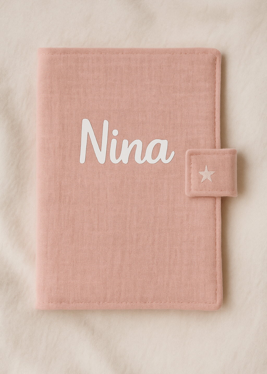 Protège carnet de santé en gaze de coton