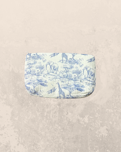 Trousse de toilette en gaze de coton Safari