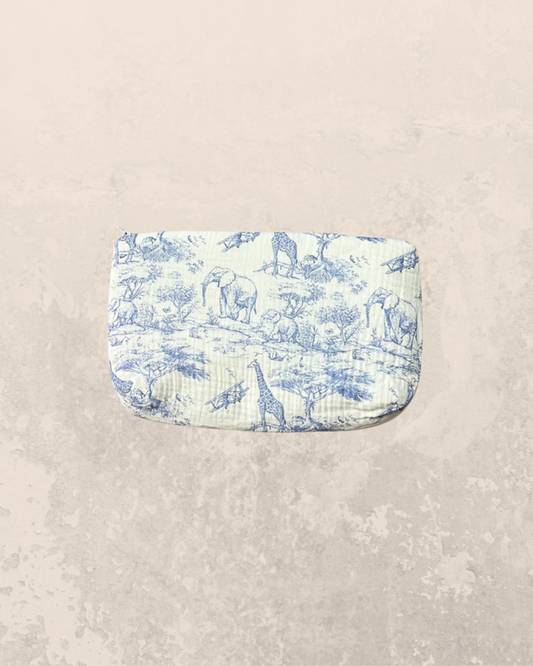 Trousse de toilette en gaze de coton Safari