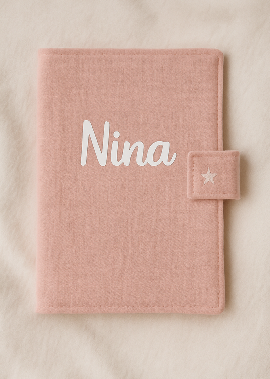 Protège carnet de santé en gaze de coton